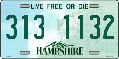 NH license plate 3131132