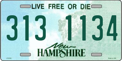 NH license plate 3131134