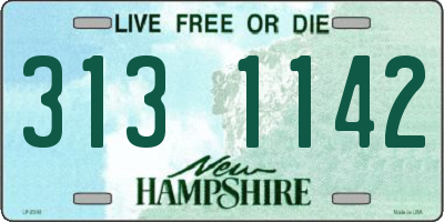 NH license plate 3131142