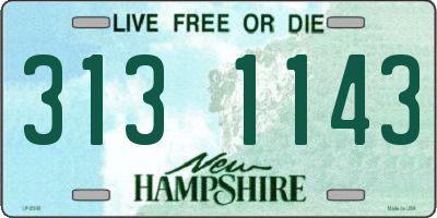 NH license plate 3131143