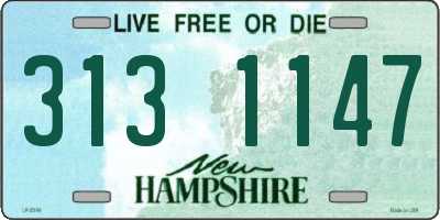 NH license plate 3131147