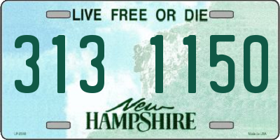 NH license plate 3131150