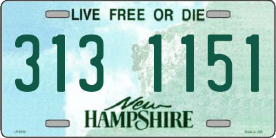 NH license plate 3131151