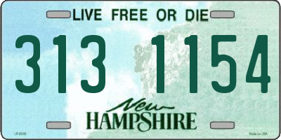 NH license plate 3131154