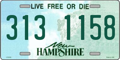 NH license plate 3131158