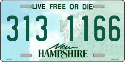 NH license plate 3131166