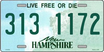 NH license plate 3131172