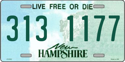 NH license plate 3131177