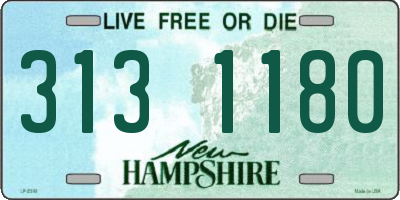 NH license plate 3131180