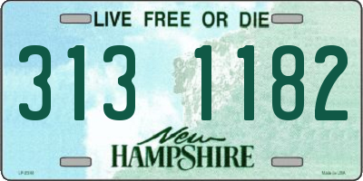 NH license plate 3131182