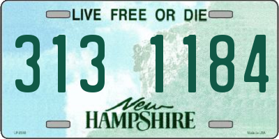 NH license plate 3131184