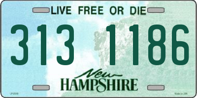 NH license plate 3131186