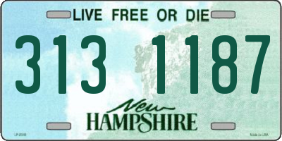 NH license plate 3131187