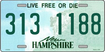 NH license plate 3131188