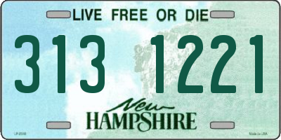 NH license plate 3131221