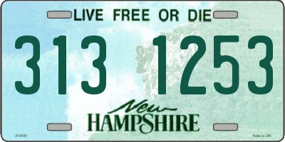 NH license plate 3131253