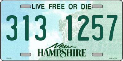 NH license plate 3131257