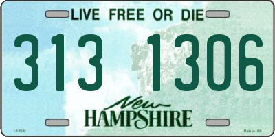 NH license plate 3131306