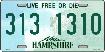 NH license plate 3131310