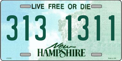 NH license plate 3131311