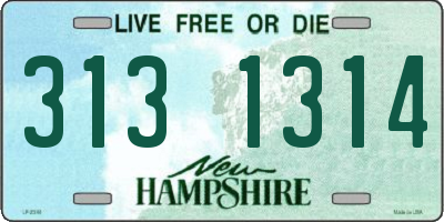 NH license plate 3131314