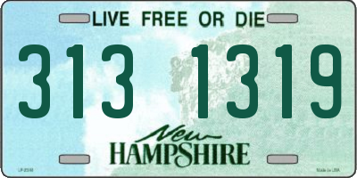 NH license plate 3131319