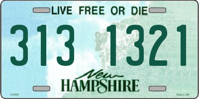 NH license plate 3131321