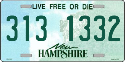NH license plate 3131332