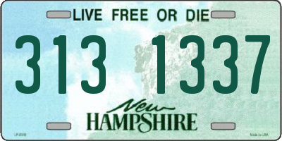 NH license plate 3131337