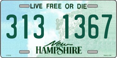 NH license plate 3131367