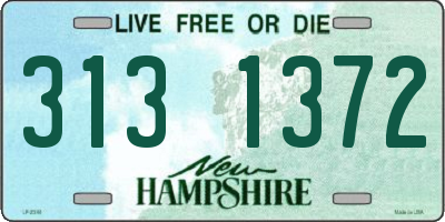 NH license plate 3131372