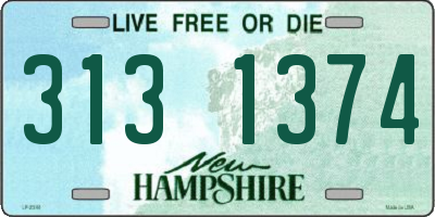 NH license plate 3131374