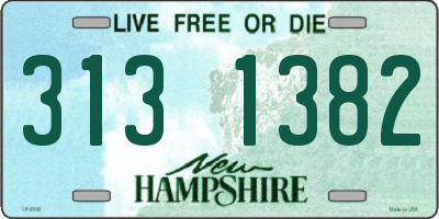 NH license plate 3131382