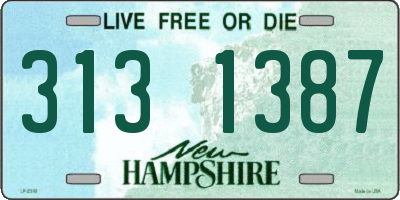 NH license plate 3131387