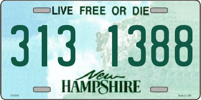 NH license plate 3131388