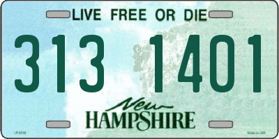 NH license plate 3131401