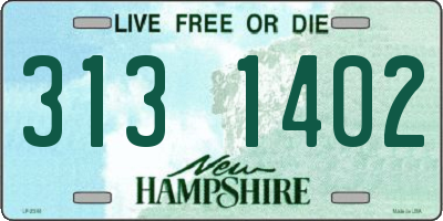 NH license plate 3131402