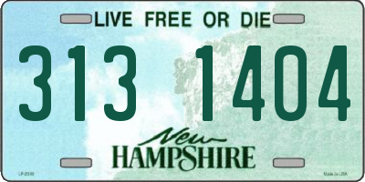 NH license plate 3131404