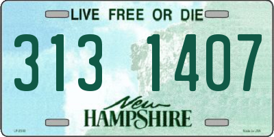 NH license plate 3131407
