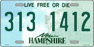 NH license plate 3131412