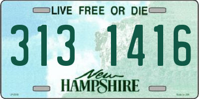 NH license plate 3131416