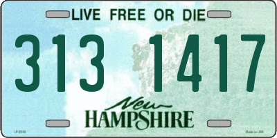 NH license plate 3131417