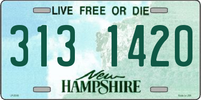 NH license plate 3131420