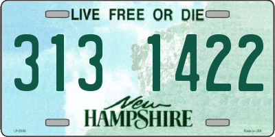 NH license plate 3131422