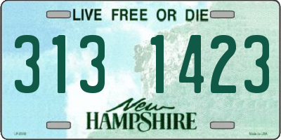 NH license plate 3131423