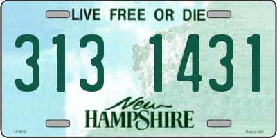 NH license plate 3131431