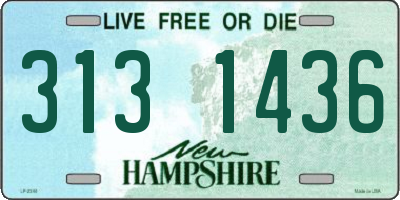 NH license plate 3131436
