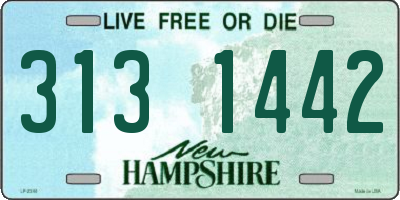NH license plate 3131442