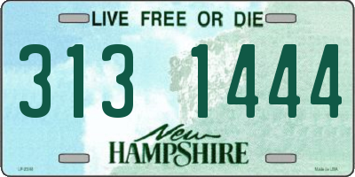 NH license plate 3131444