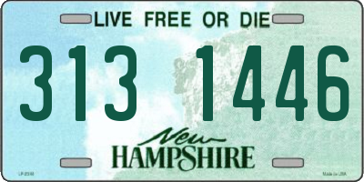 NH license plate 3131446